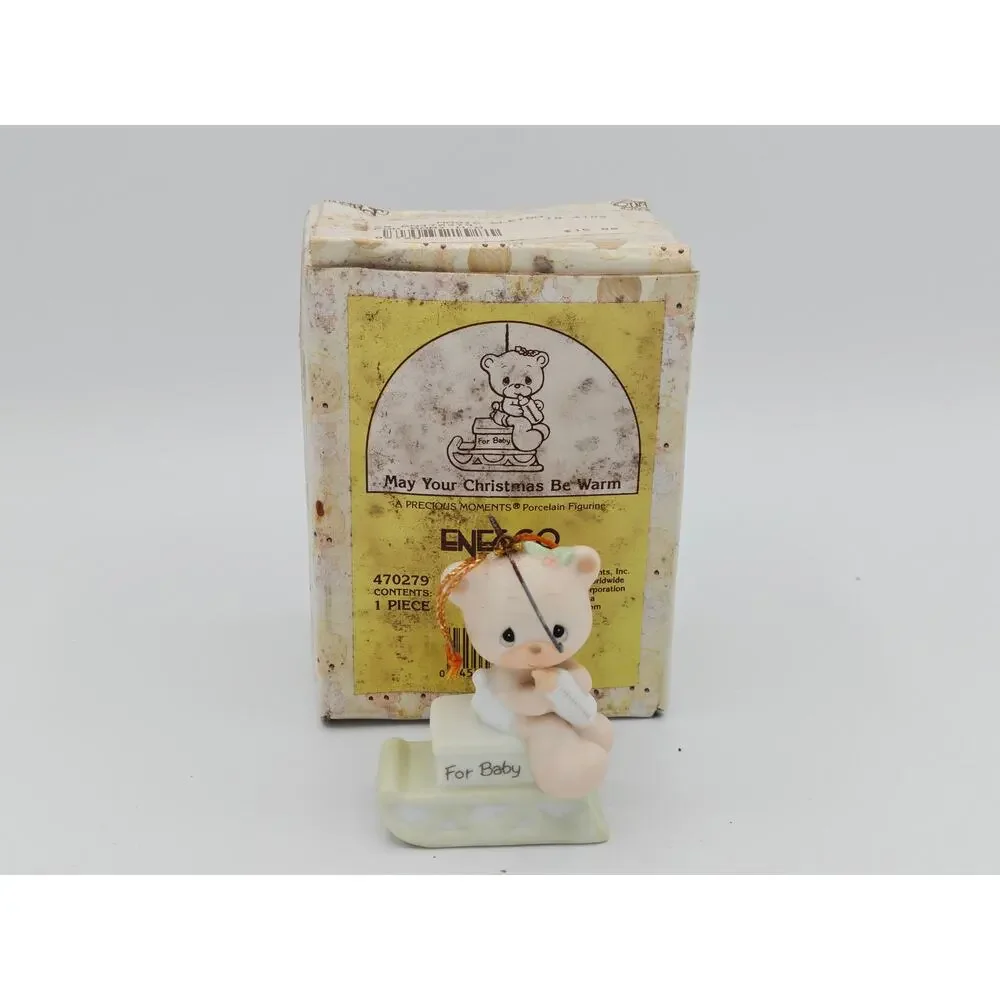 Precious Moments May Your Christmas Be Warm Figurine‎ Enesco 470279 1998